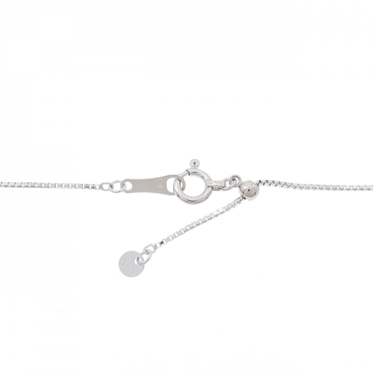 K18WG/K18PG 2WAY ハート パヴェ ダイヤモンド ネックレス 0.30CT