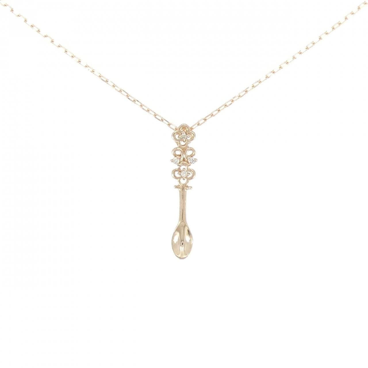 K18PG ダイヤモンド ネックレス 0.02CT