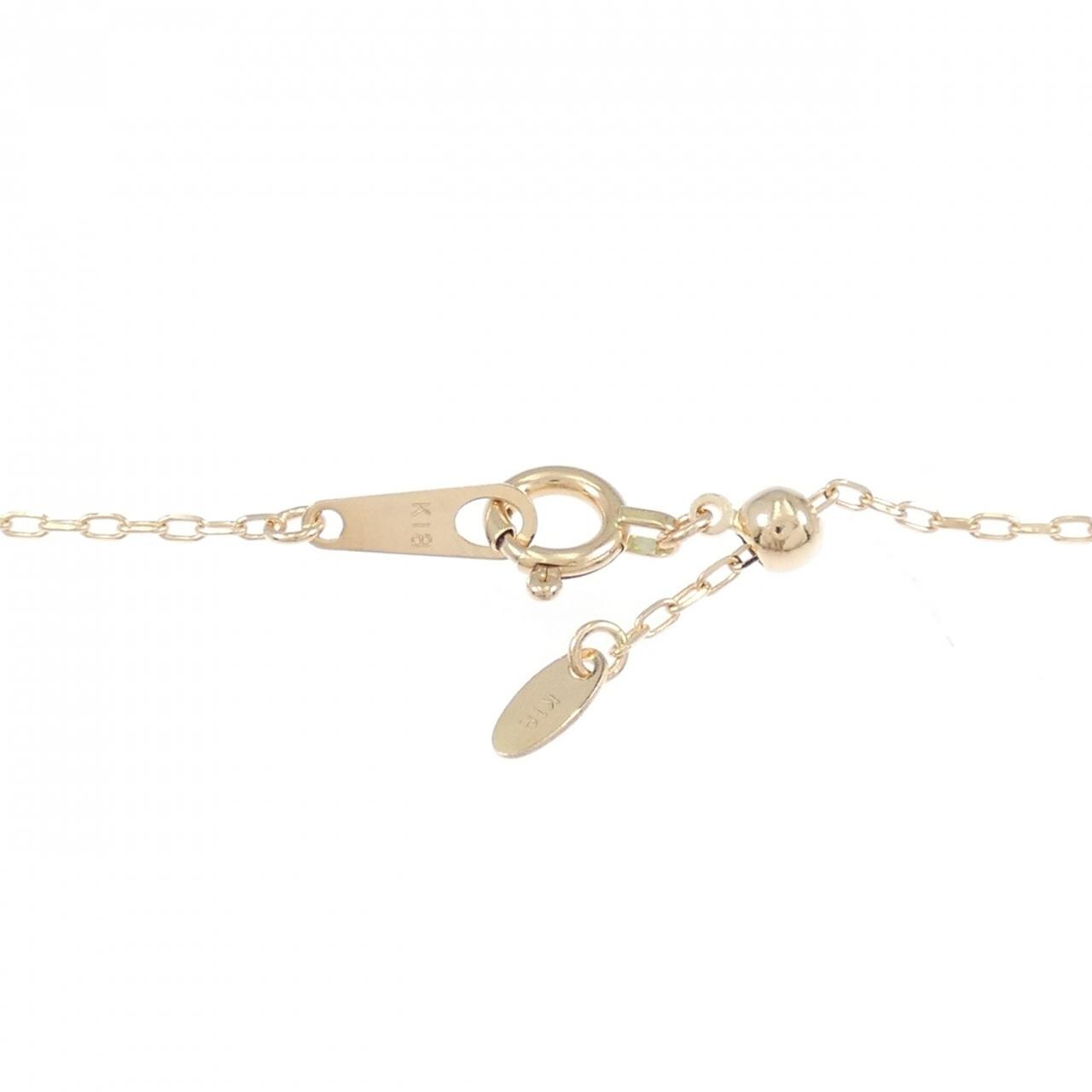 K18PG ハート ダイヤモンド ネックレス 0.13CT