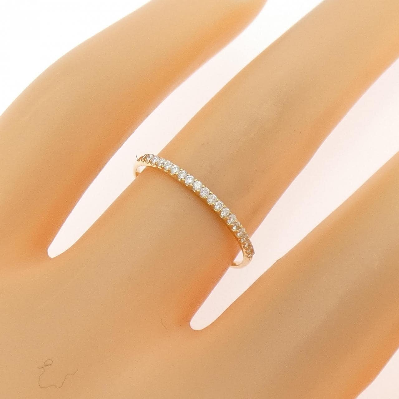 【リメイク】K18YG ダイヤモンド リング 0.10CT