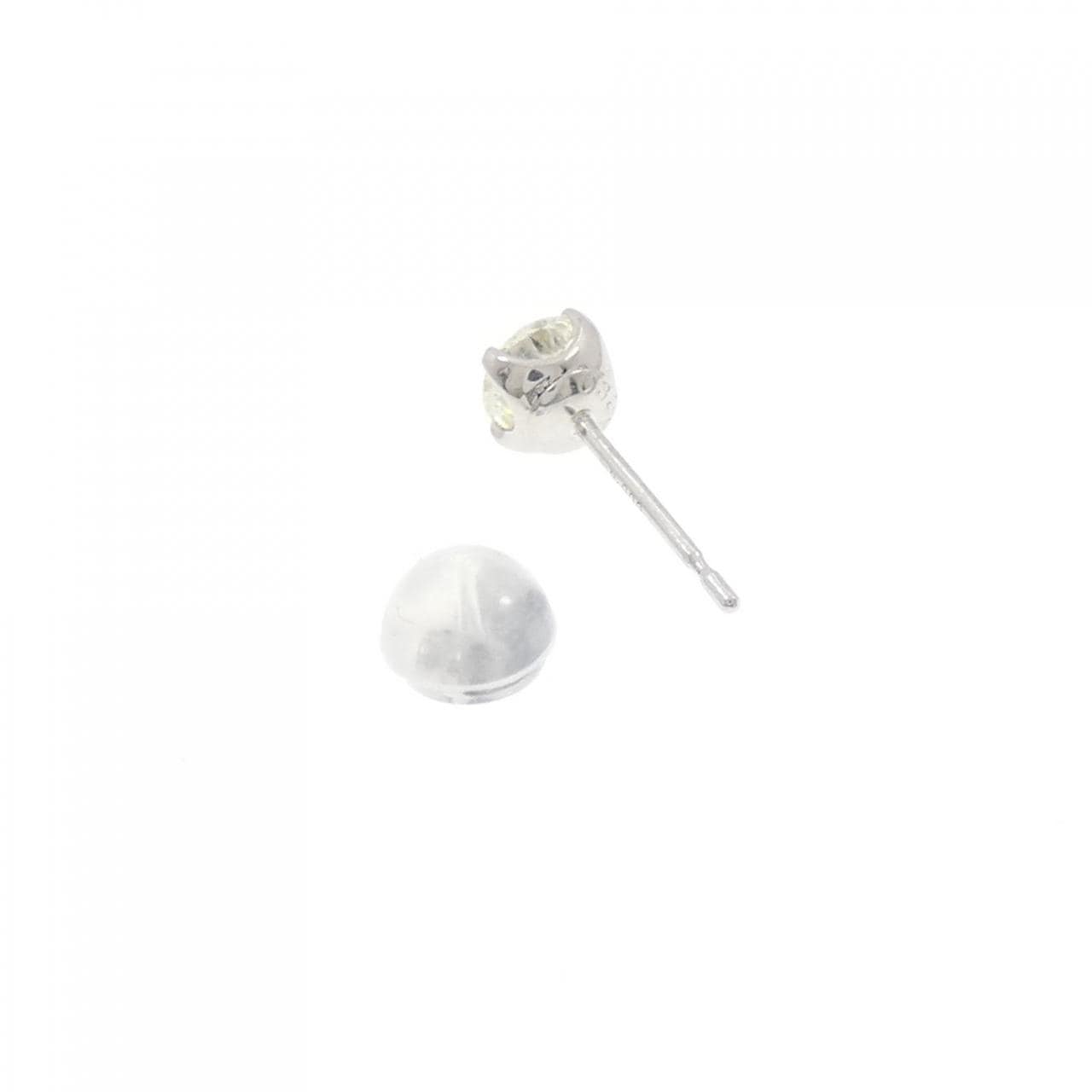 PT900 ソリティア ダイヤモンド ピアス 0.328CT 片耳