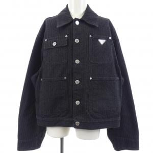 プラダ PRADA シエブロンデニム トライアングルロゴ GEB280 SOOO 16HD デニムジャケット