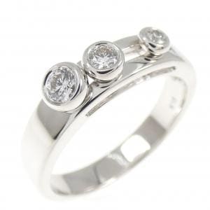 K18WG ダイヤモンド リング 0.19CT