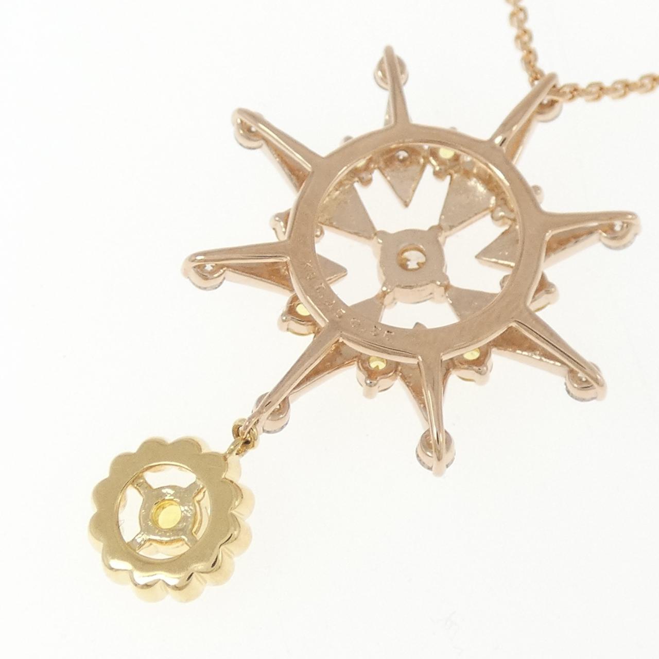 K18PG/K18YG サファイヤ ネックレス 0.50CT