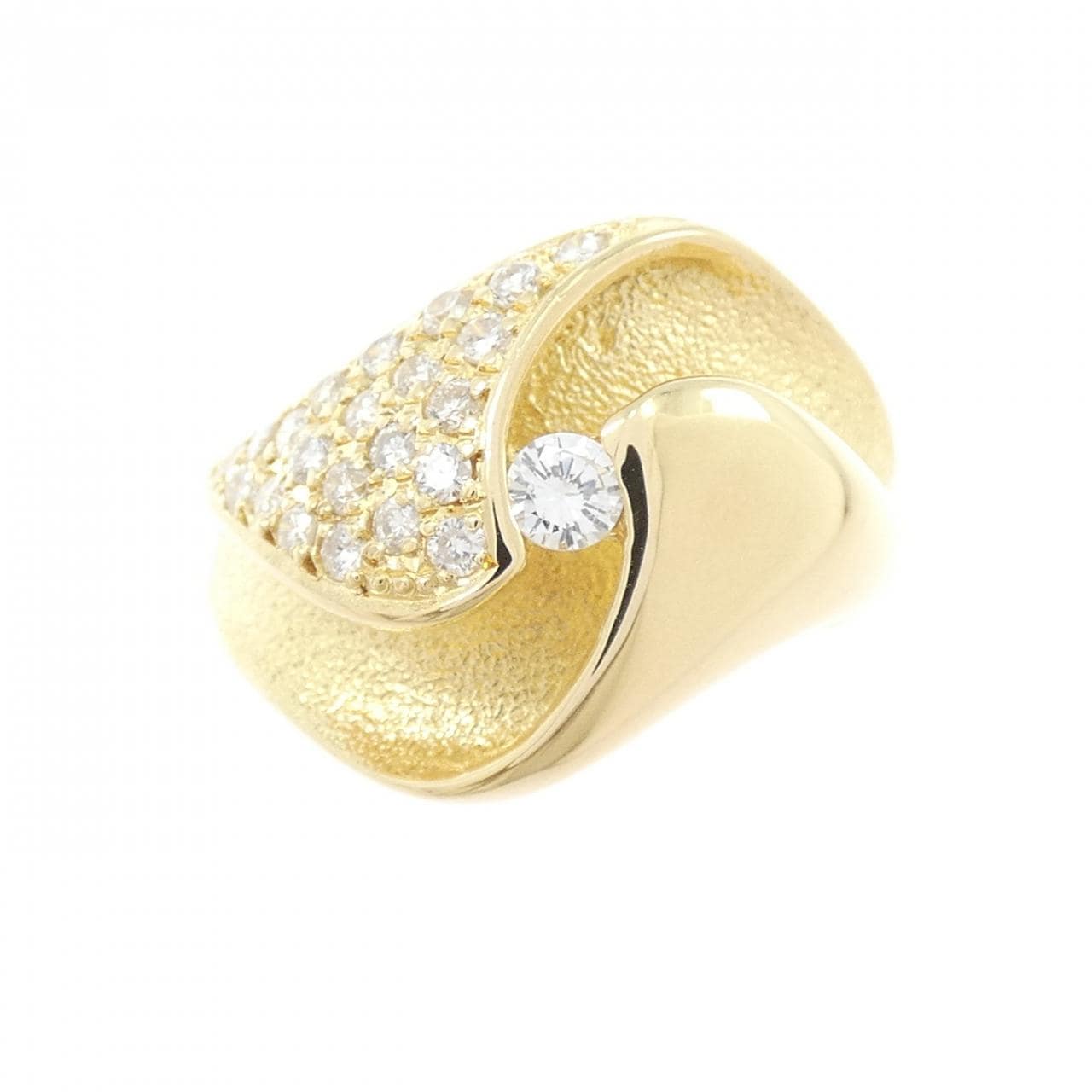 K18YG ダイヤモンド リング 0.39CT