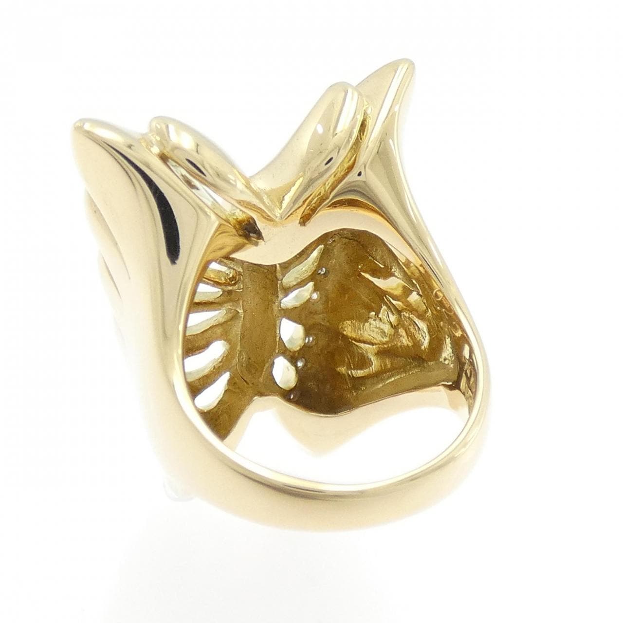 ギンザ タナカ バタフライ ダイヤモンド リング 0.22CT