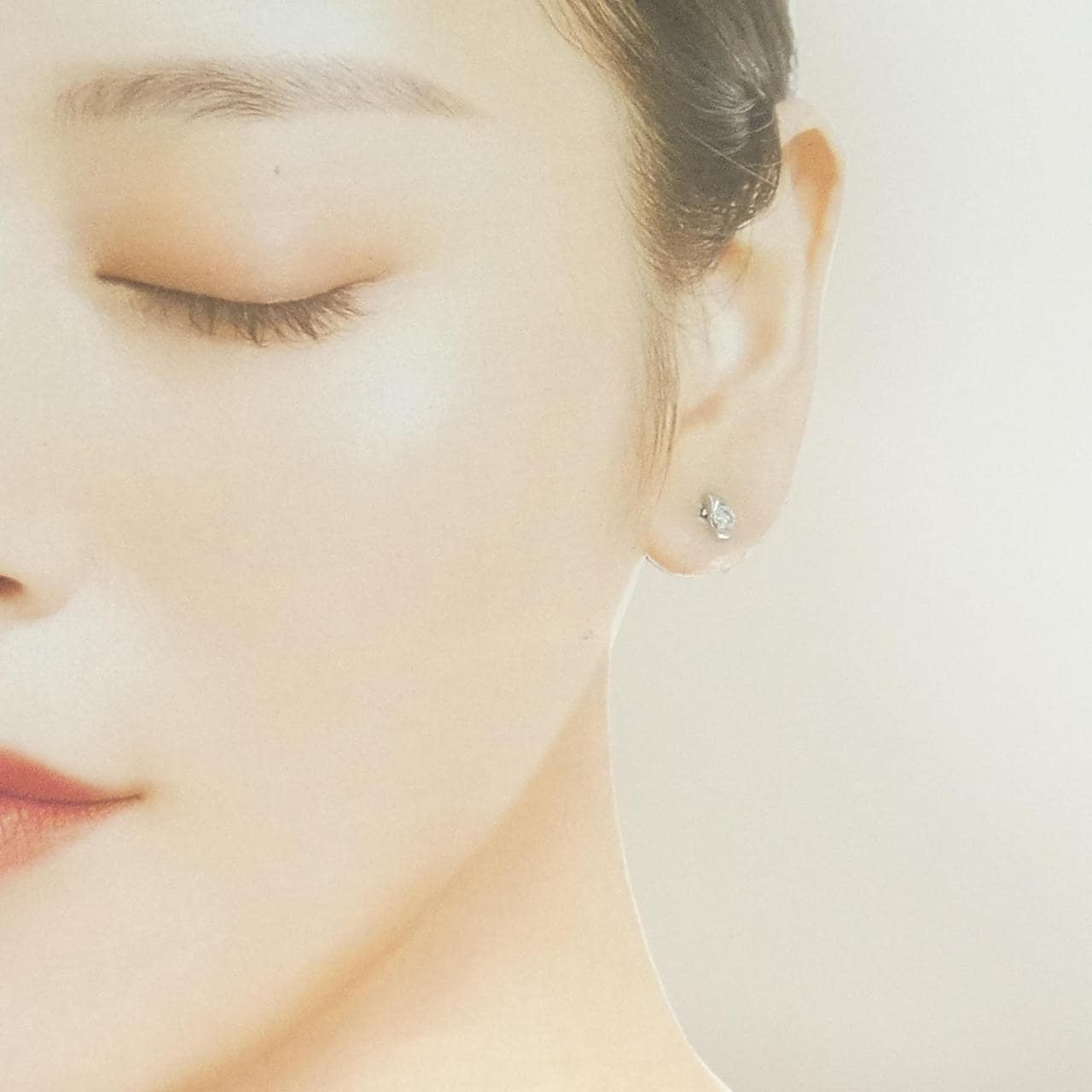 PT900 ダイヤモンド ピアス 0.30CT