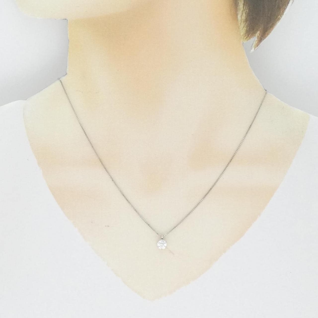 [BRAND NEW] PT Diamond Necklace 0.50CT D SI2 3EXT