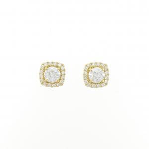 【リメイク】K18YG/ST ダイヤモンド ピアス 0.516CT 0.522CT G SI2 EXT H&C