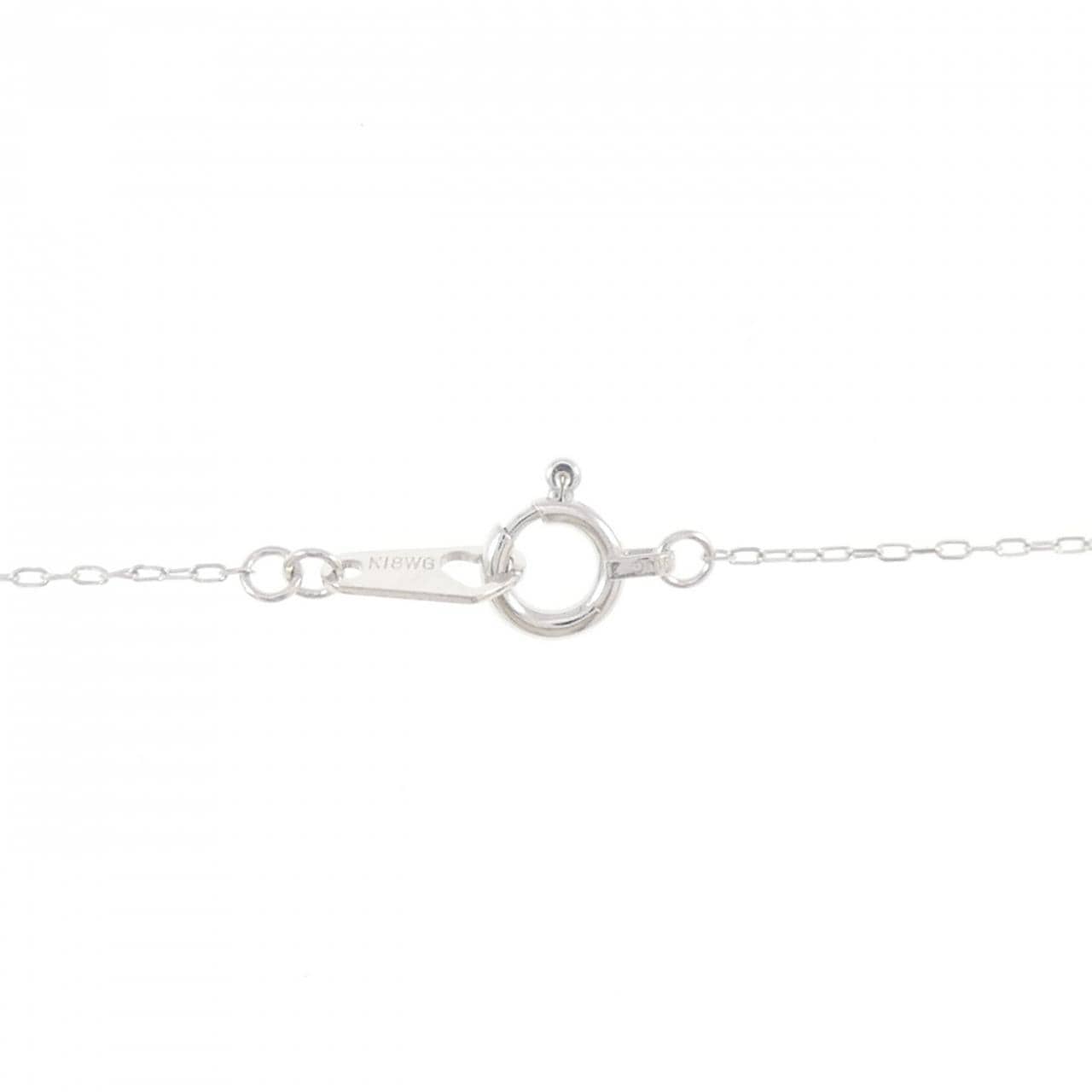 K18WG ダイヤモンド ネックレス 0.11CT