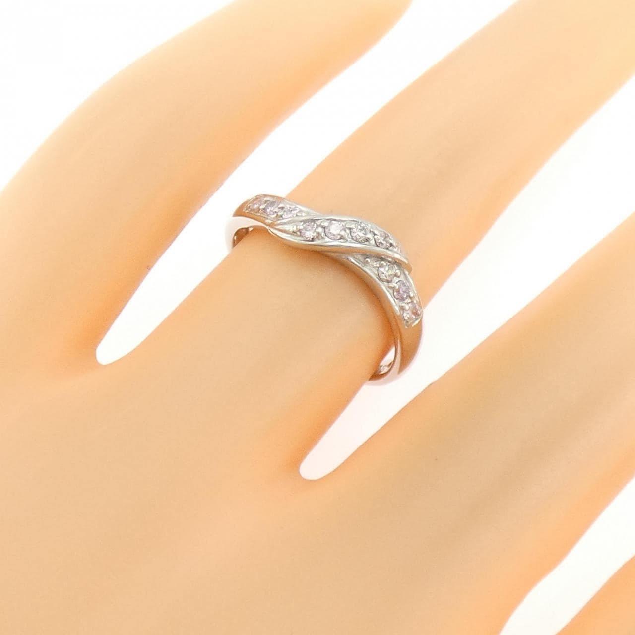 PT900 ピンクダイヤモンド リング 0.13CT