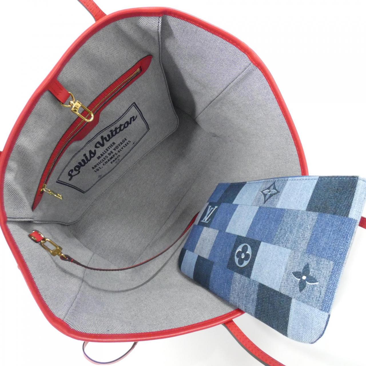 ルイヴィトン デニム モノグラム ネヴァーフル MM M44981 バッグ