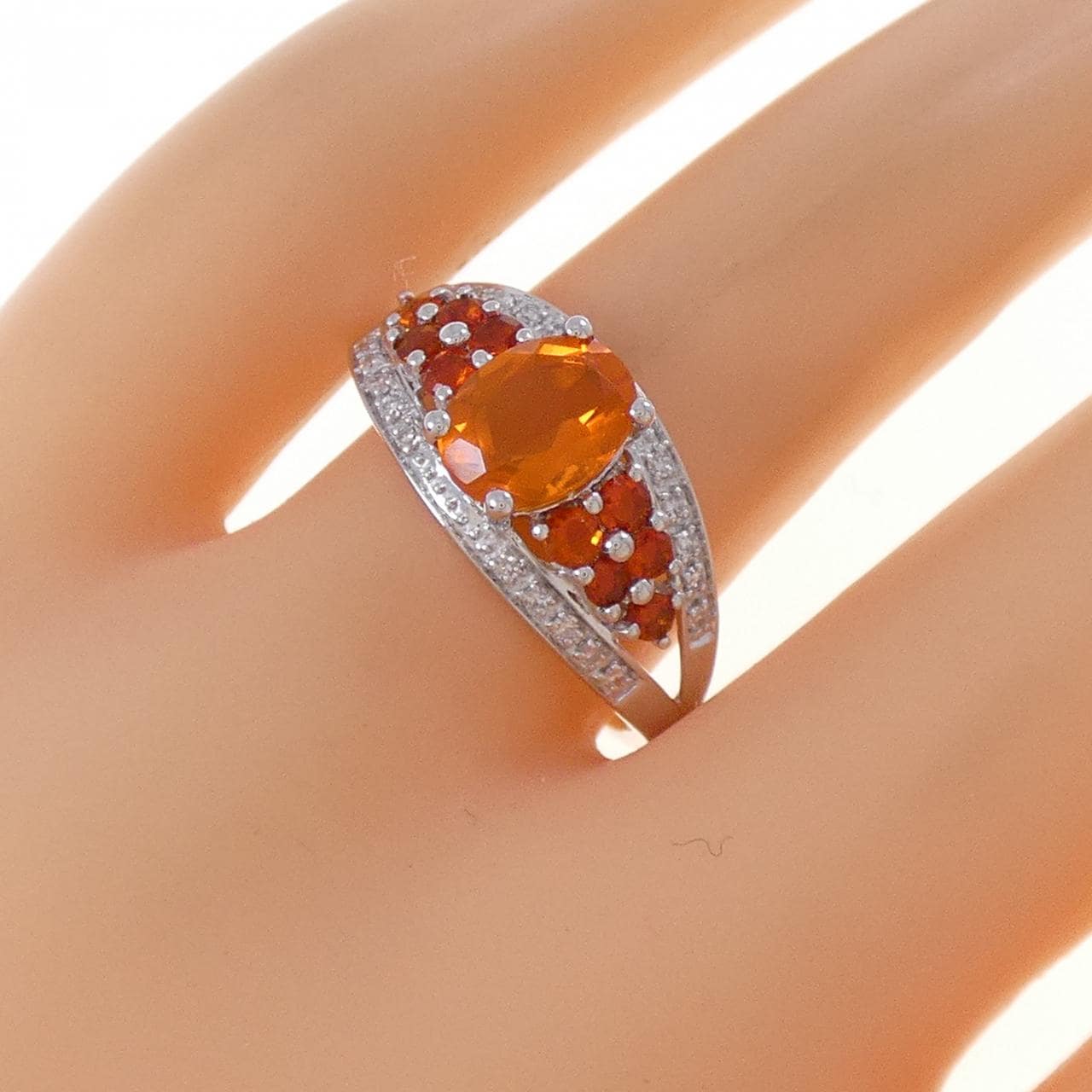 K14WG オパール リング