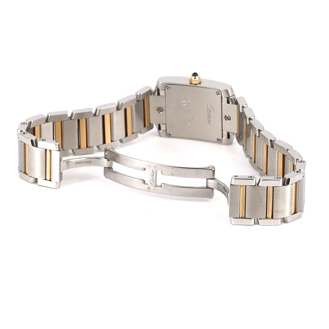 カルティエ タンクフランセーズSM コンビ W51007Q4 SSxYG クォーツ