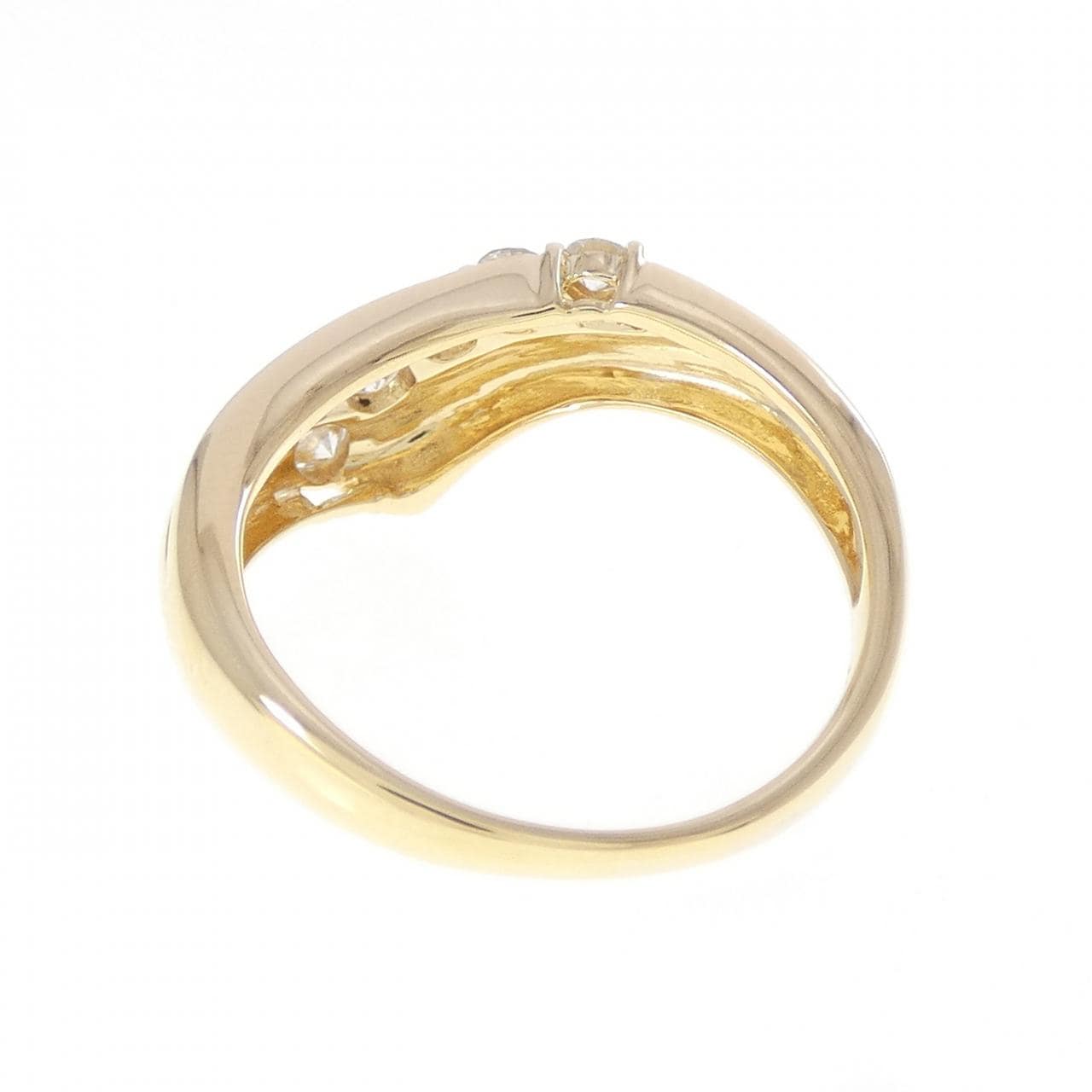 K18YG ダイヤモンド リング 0.32CT