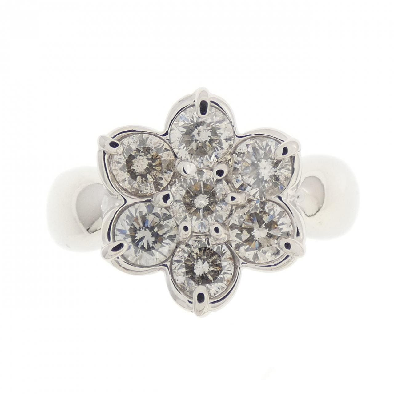 PT900 Flower Diamond Ring 1.07CT