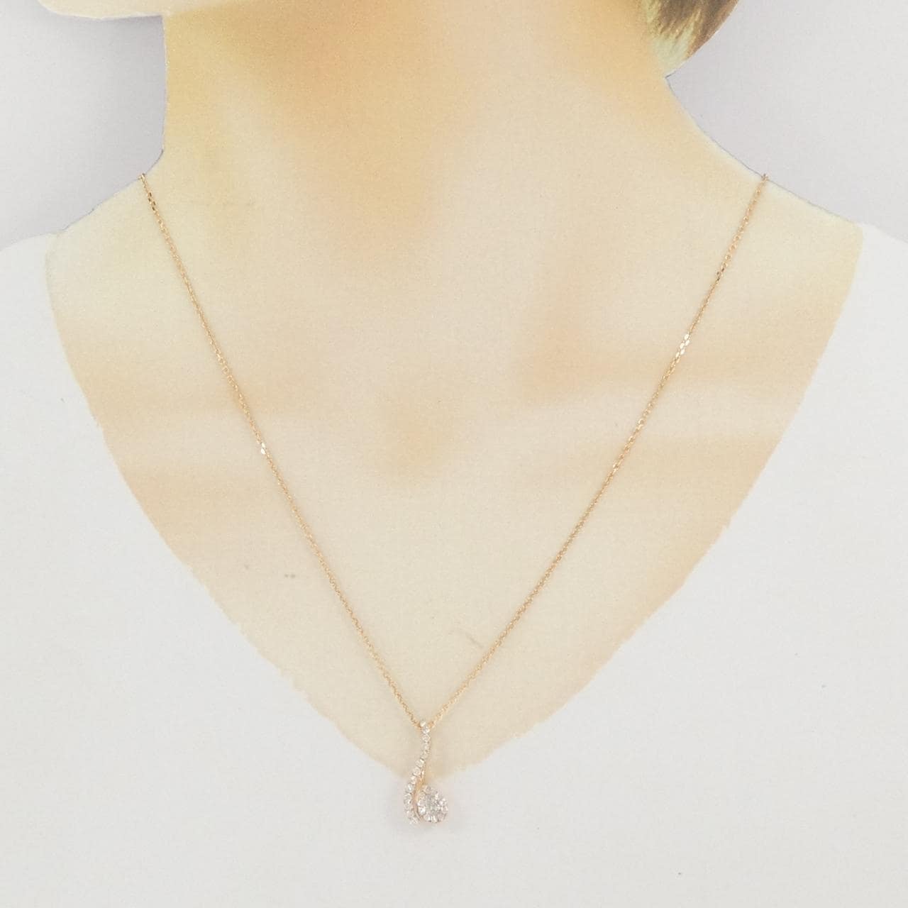 K18PG ダイヤモンド ネックレス 0.50CT