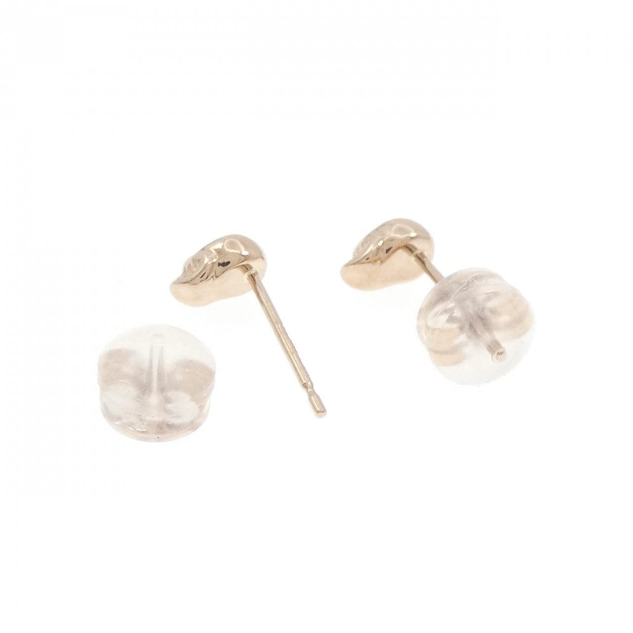 K18PG スカル ダイヤモンド ピアス 0.02CT