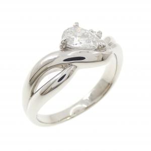 PT900 ダイヤモンド リング 0.501CT F SI2 ペアシェイプ