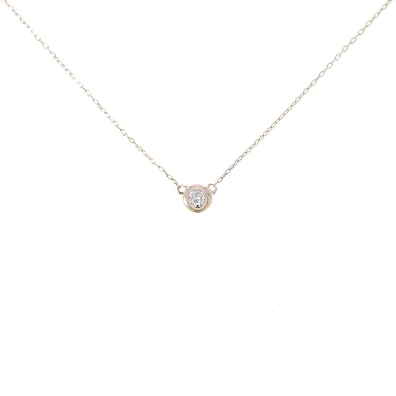 K10YG ダイヤモンド ネックレス 0.04CT