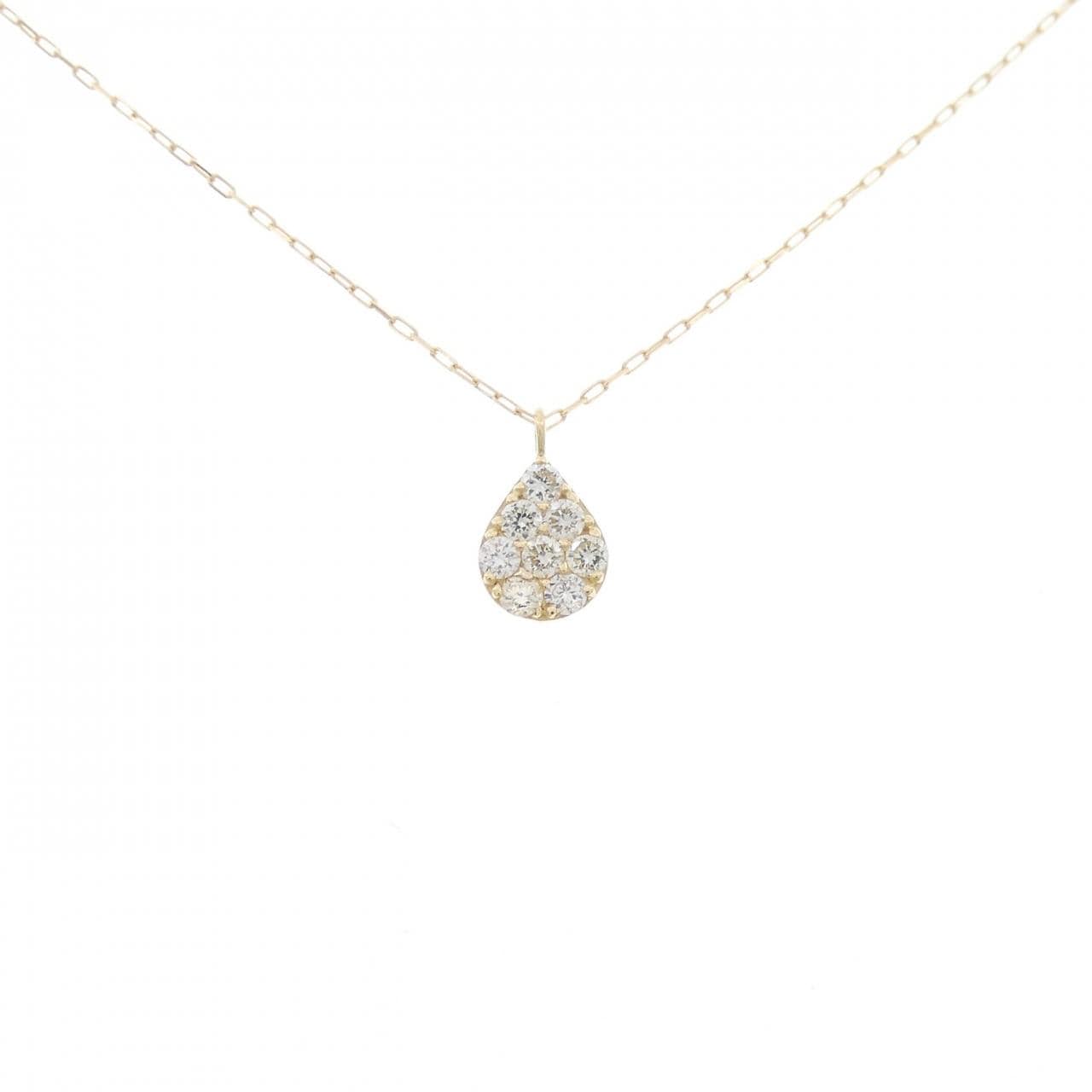 [BRAND NEW] K18YG Diamond necklace 0.10CT