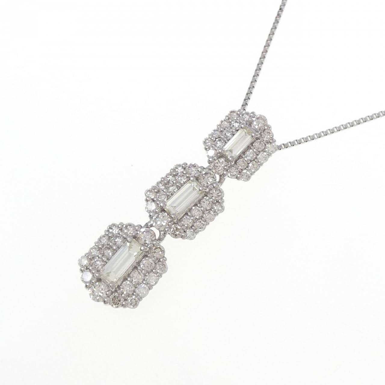 PT900/PT850 ダイヤモンド ネックレス 0.70CT
