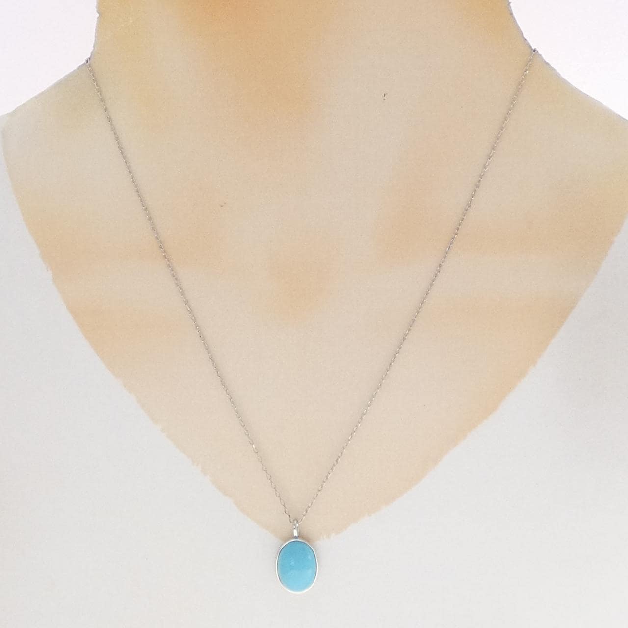 ジーエスティービー ターコイズ ネックレス 4.00CT