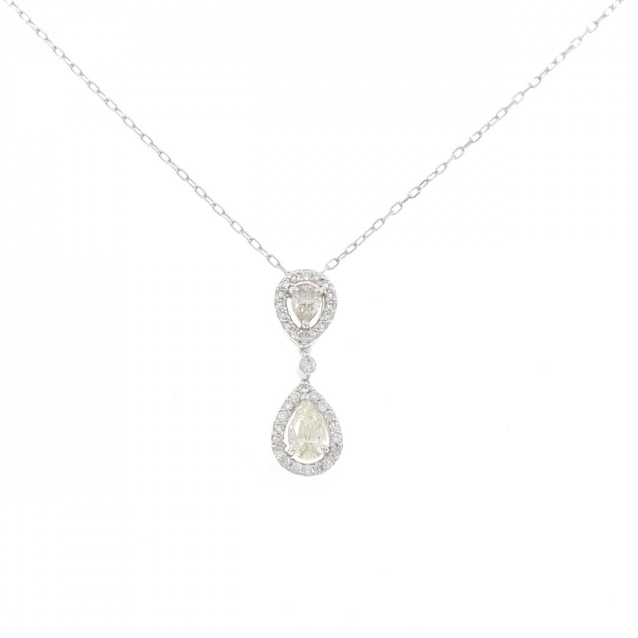 K18WG ダイヤモンド ネックレス 0.306CT