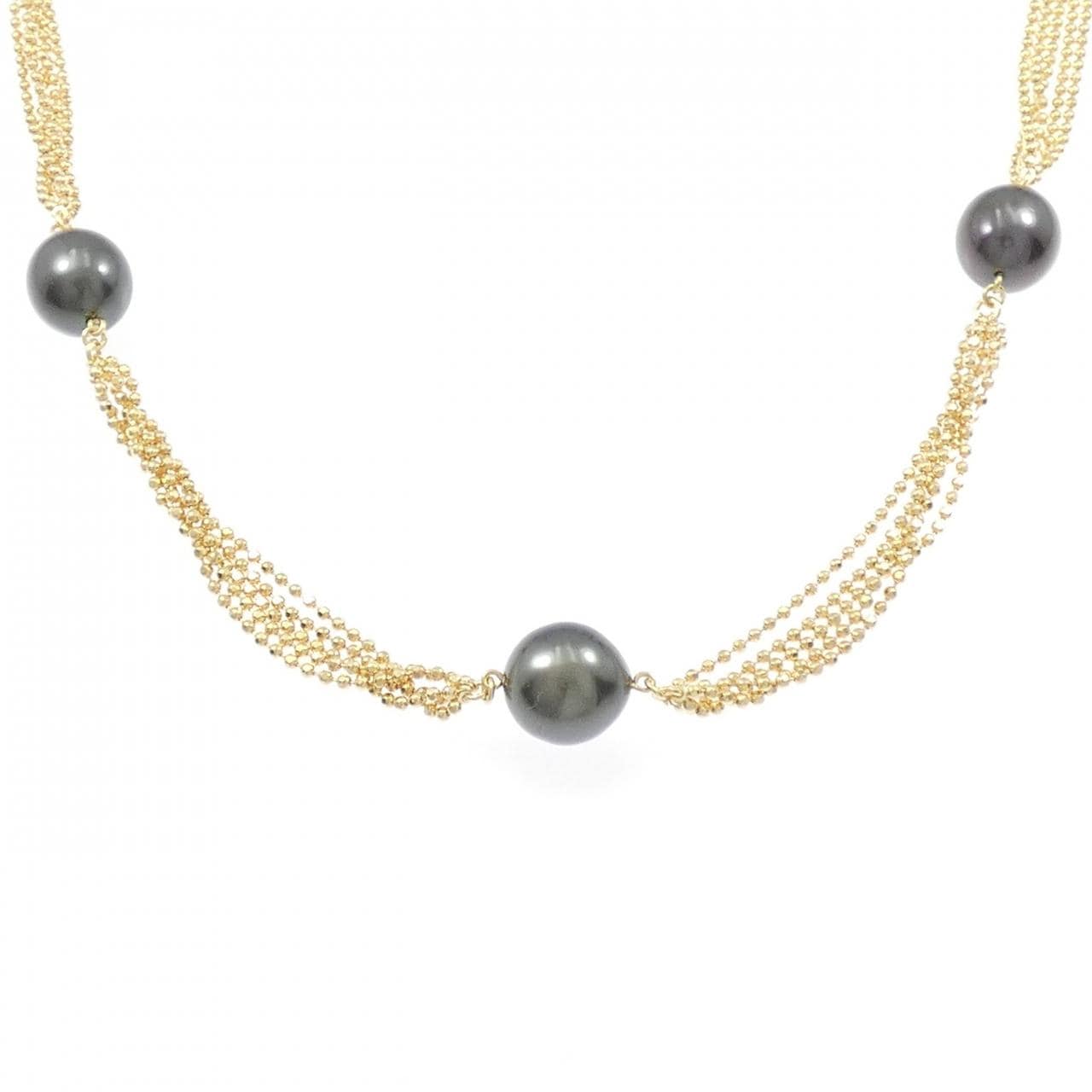 タサキ 黒蝶パール ネックレス