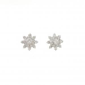 PT ダイヤモンド ピアス 1.0CT