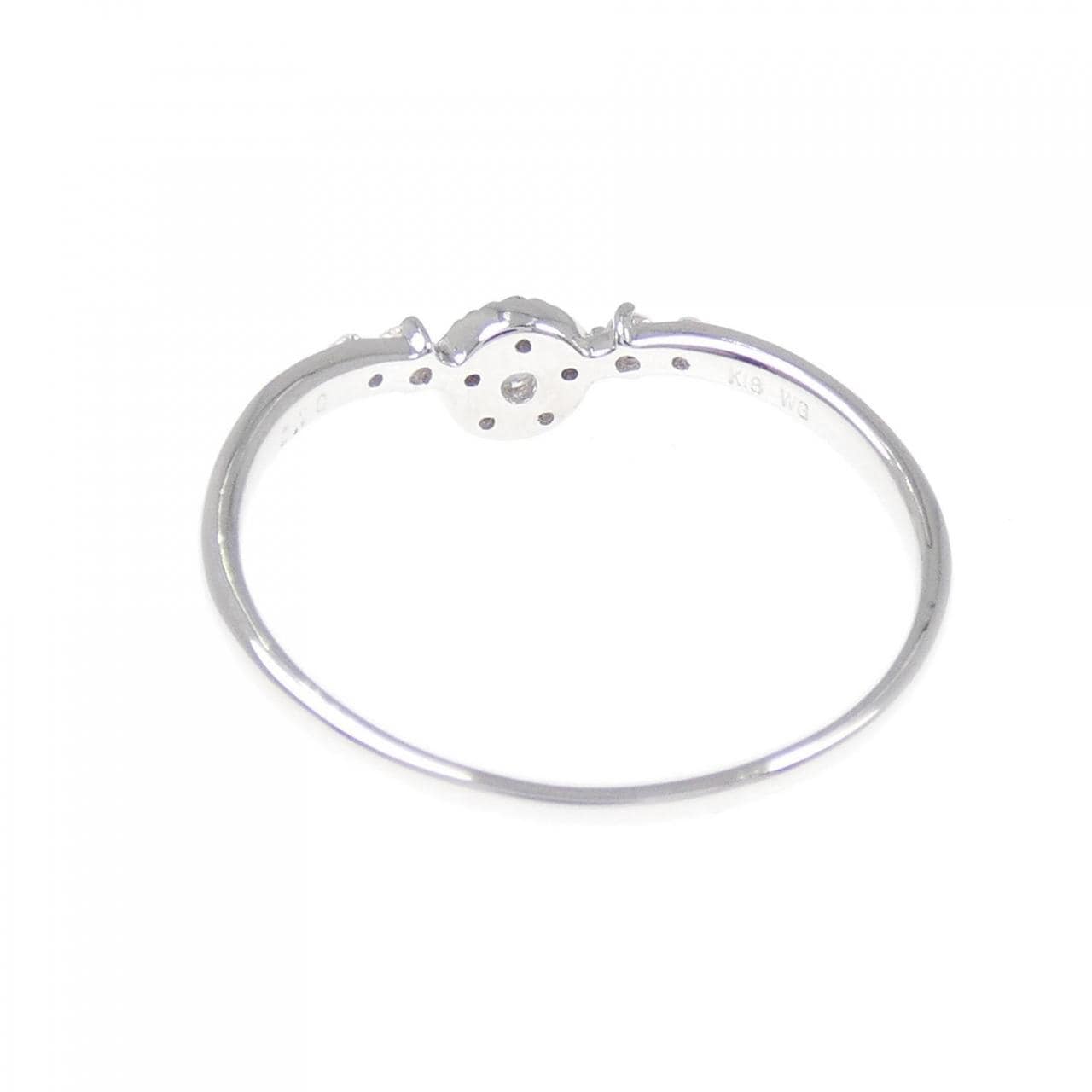 K18WG ダイヤモンド リング 0.10CT
