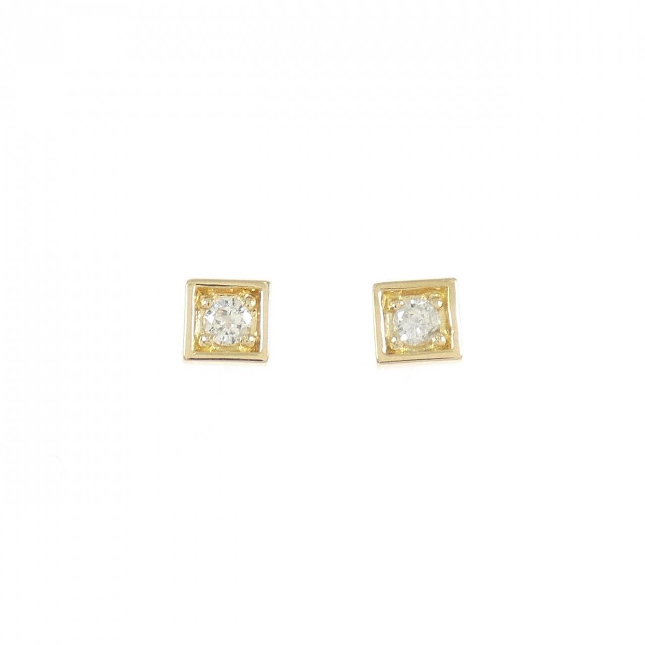 K18YG ダイヤモンド ピアス 0.10CT
