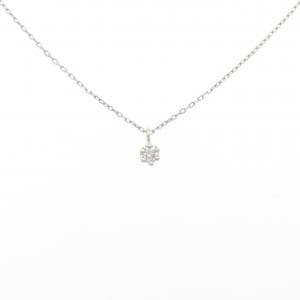 PT900/PT850 ソリティア ダイヤモンド ネックレス 0.05CT