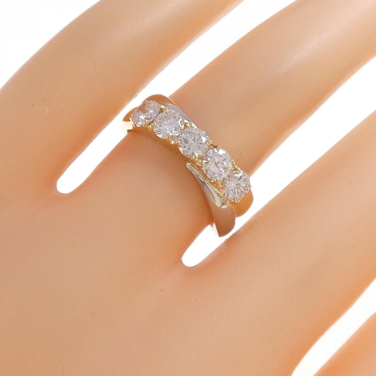 PT900/K18YG ダイヤモンド リング 1.00CT