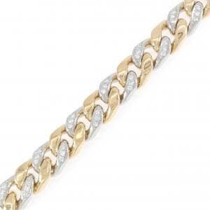 K18YG/PT850 ダイヤモンド キヘイ ブレスレット 1.54CT 20cm