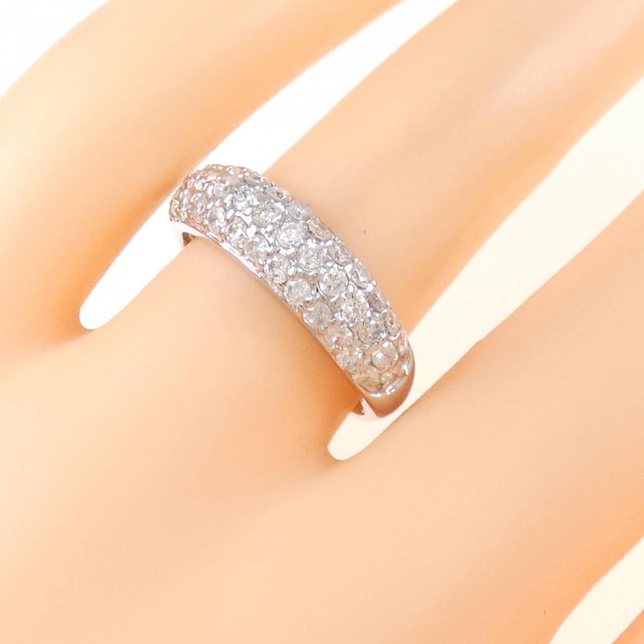 PT900 Pave Diamond Ring 1.00CT