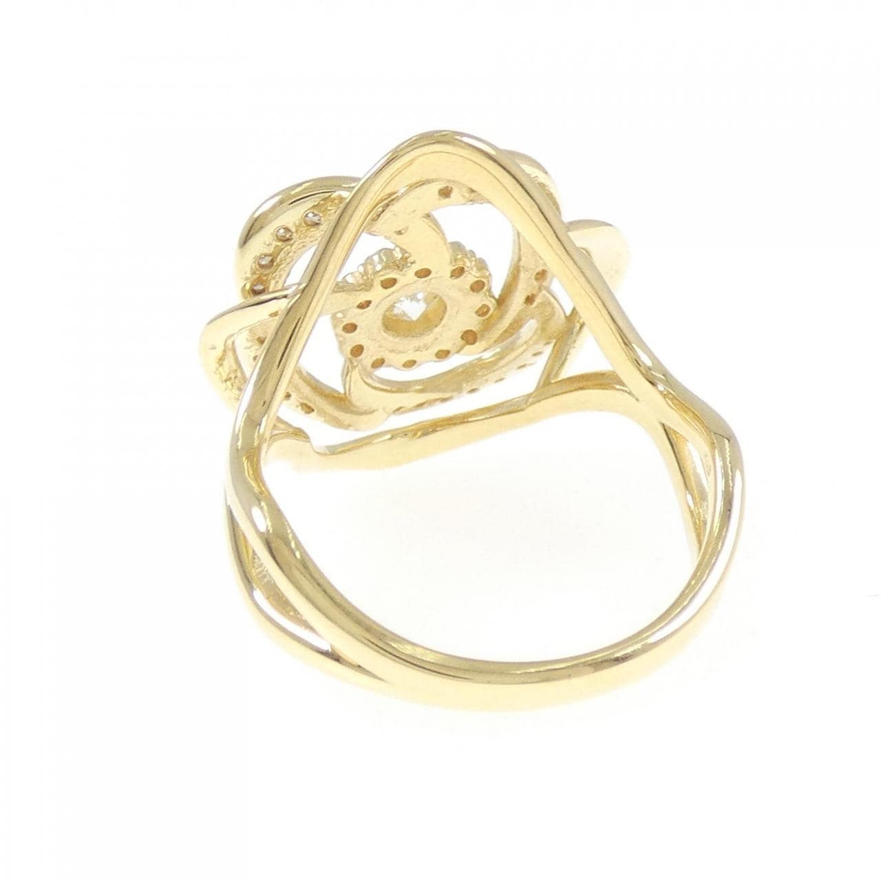 K18YG ローズ ダイヤモンド リング 0.218CT