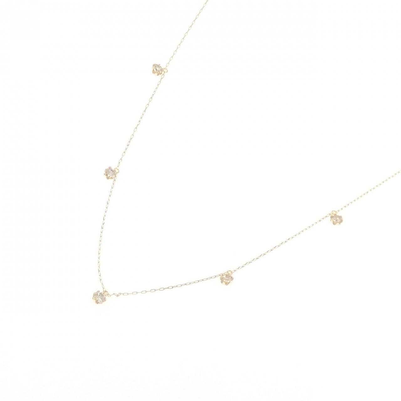 【新品】K18YG ダイヤモンド ネックレス 0.50CT