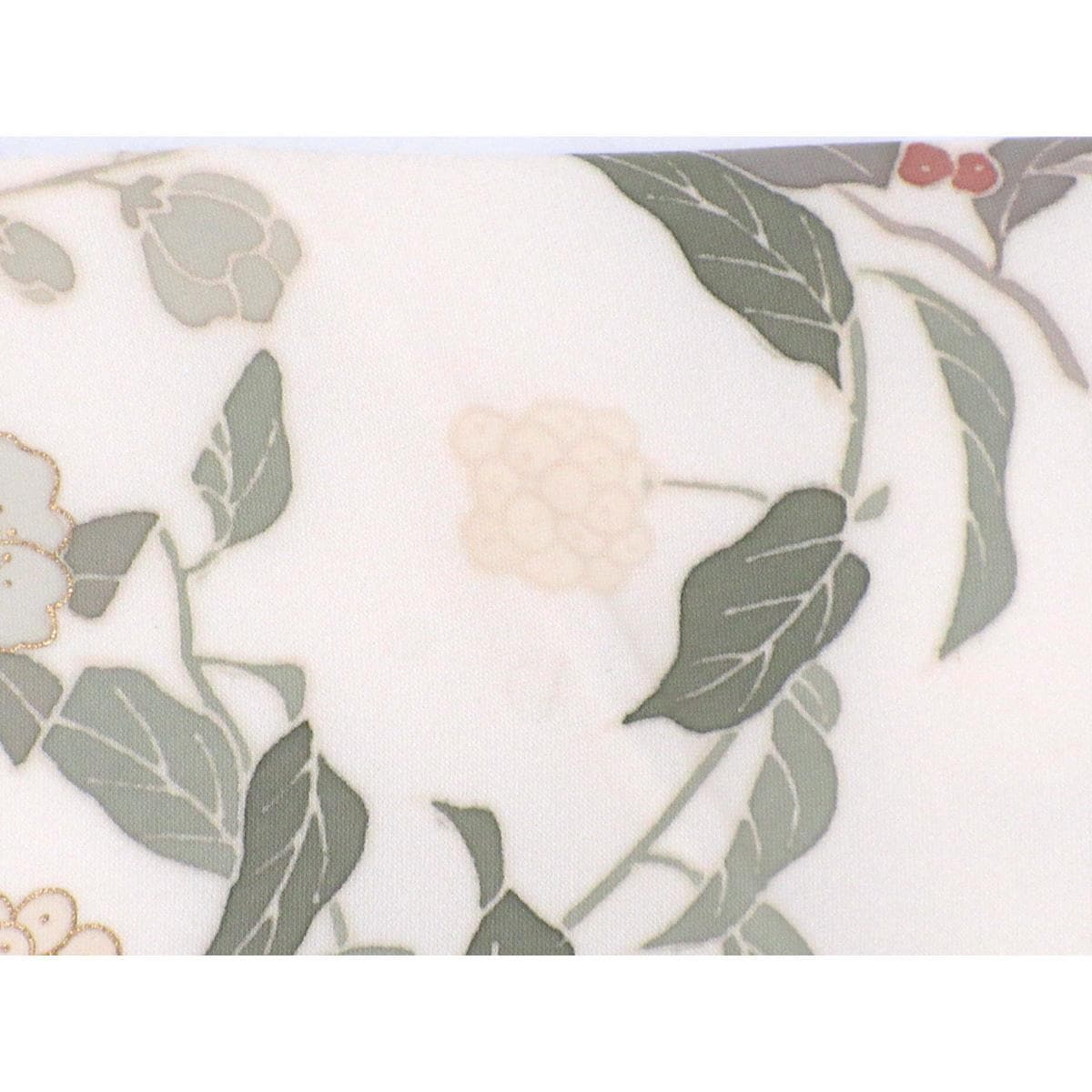 【未使用品】訪問着　友禅金彩加工　刺繍入り