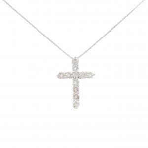 PT900/PT850 クロス ダイヤモンド ネックレス 1.00CT