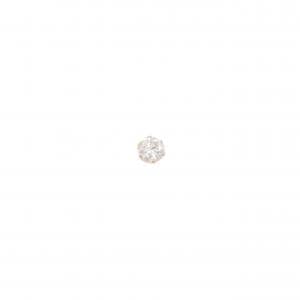 K18PG ソリティア ダイヤモンド ピアス 0.15CT 片耳