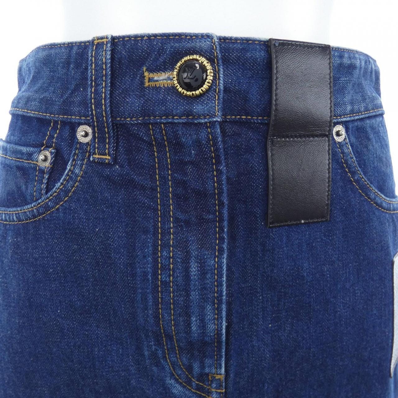 ルイヴィトン LOUIS VUITTON モノグラムパッチロングデニム FMJX99GM1 スカート