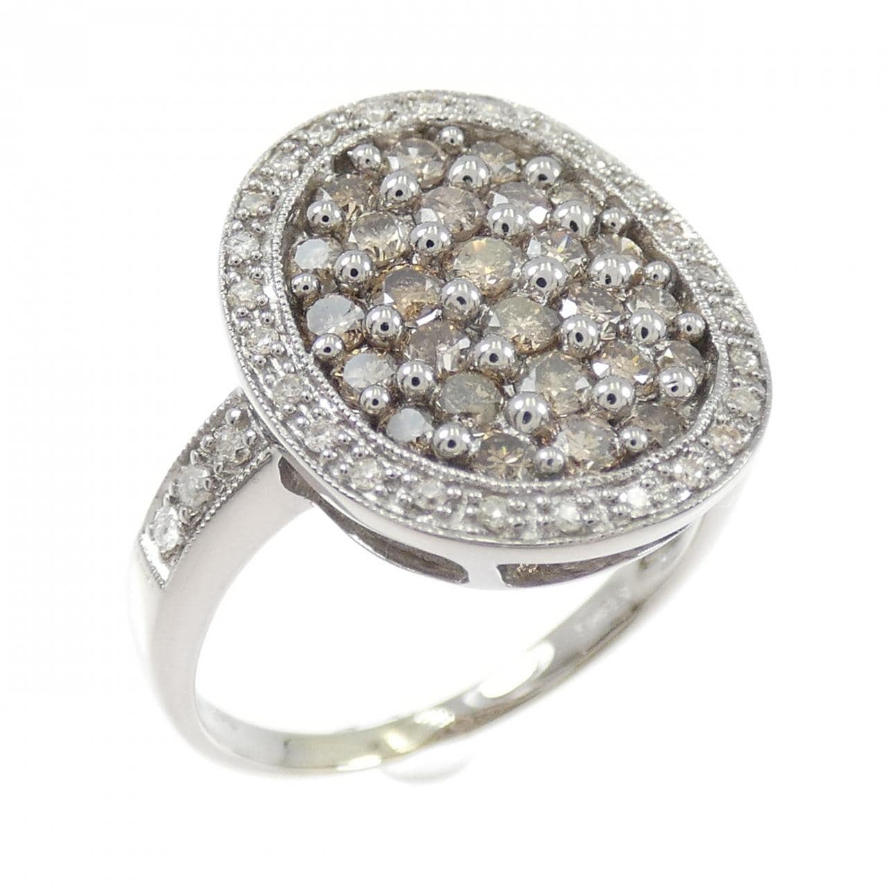 K18WG ダイヤモンド リング 1.00CT