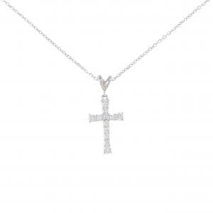 ミキモト クロス ダイヤモンド ネックレス 0.36CT