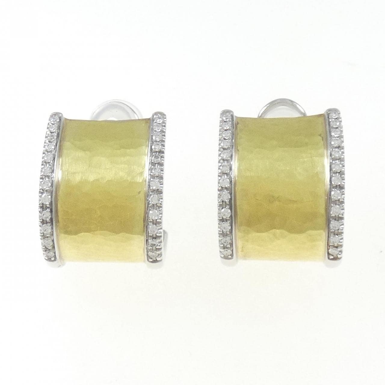 750YG/750WG Diamond earrings
