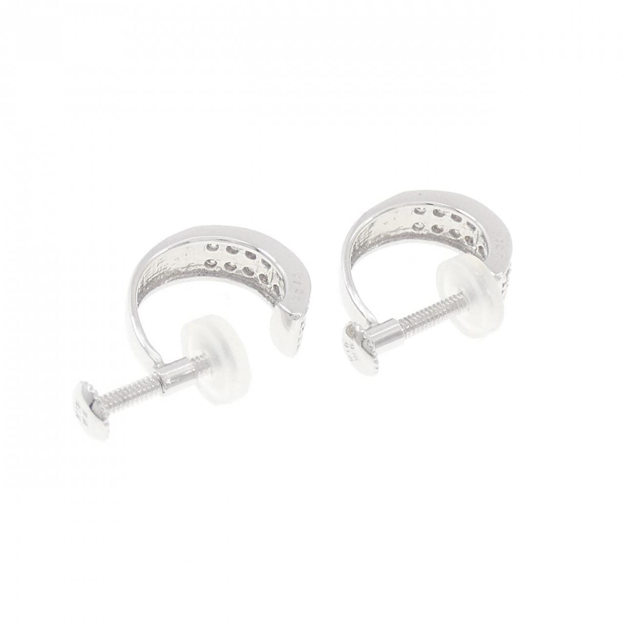 K18WG ダイヤモンド イヤリング 0.25CT