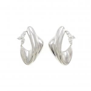 PT900 ダイヤモンド ピアス 0.30CT