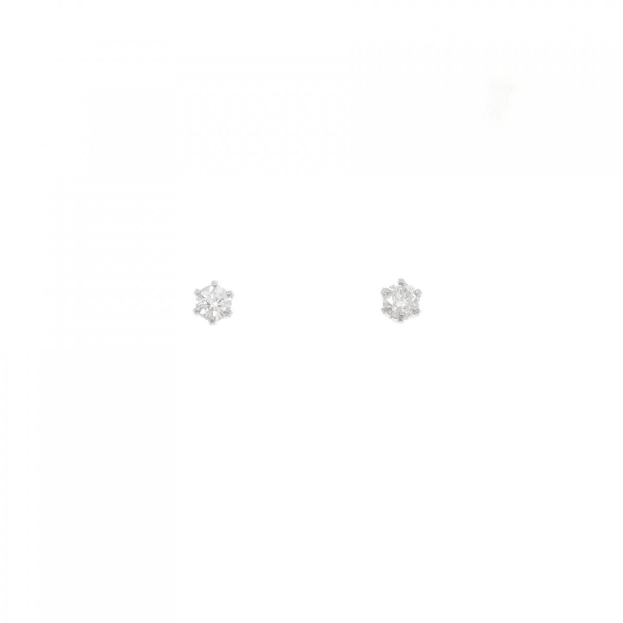 PT900单钻钻石耳环 0.2CT