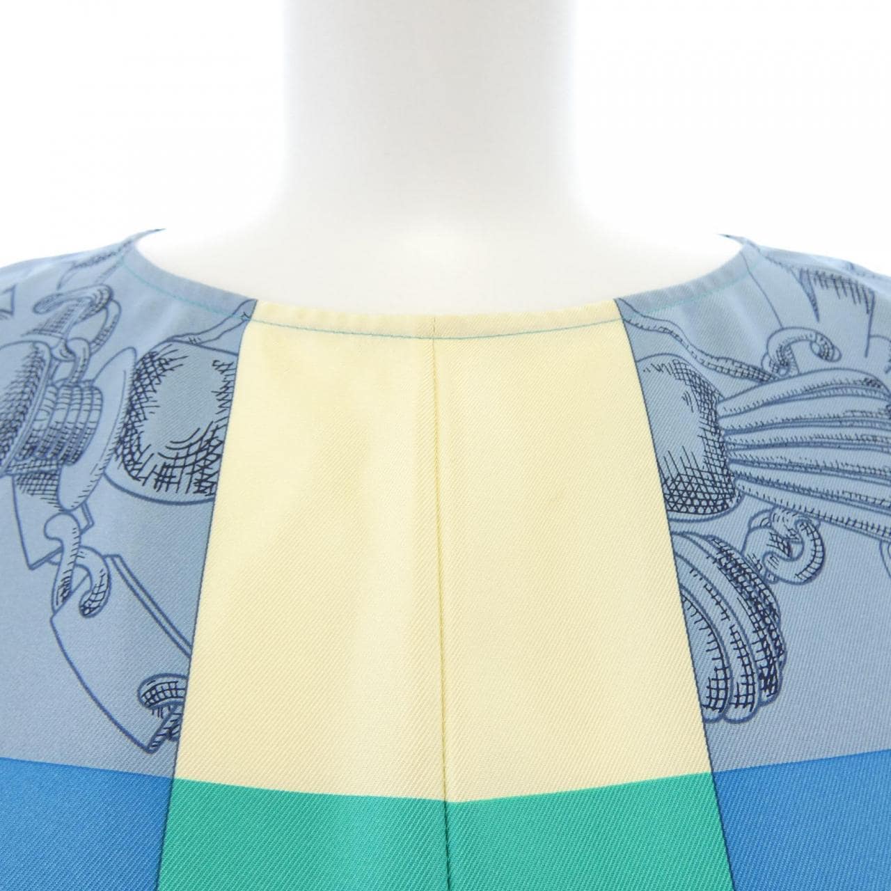 エルメス HERMES L'INSTRUCTION DU ROY ZOOM *16-7356 ツイルレーヌ ワンピース