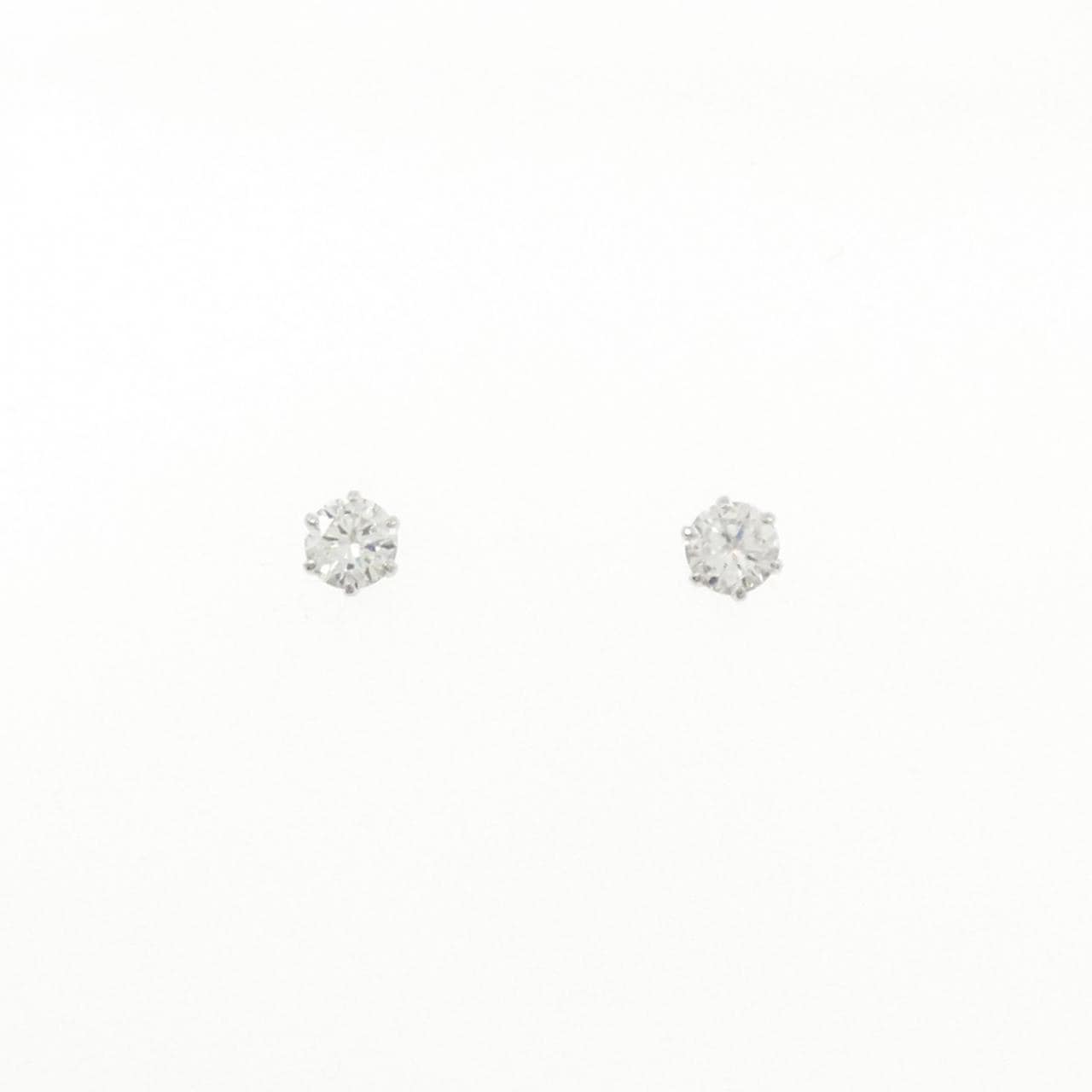PT900 ソリティア ダイヤモンド ピアス 0.339CT